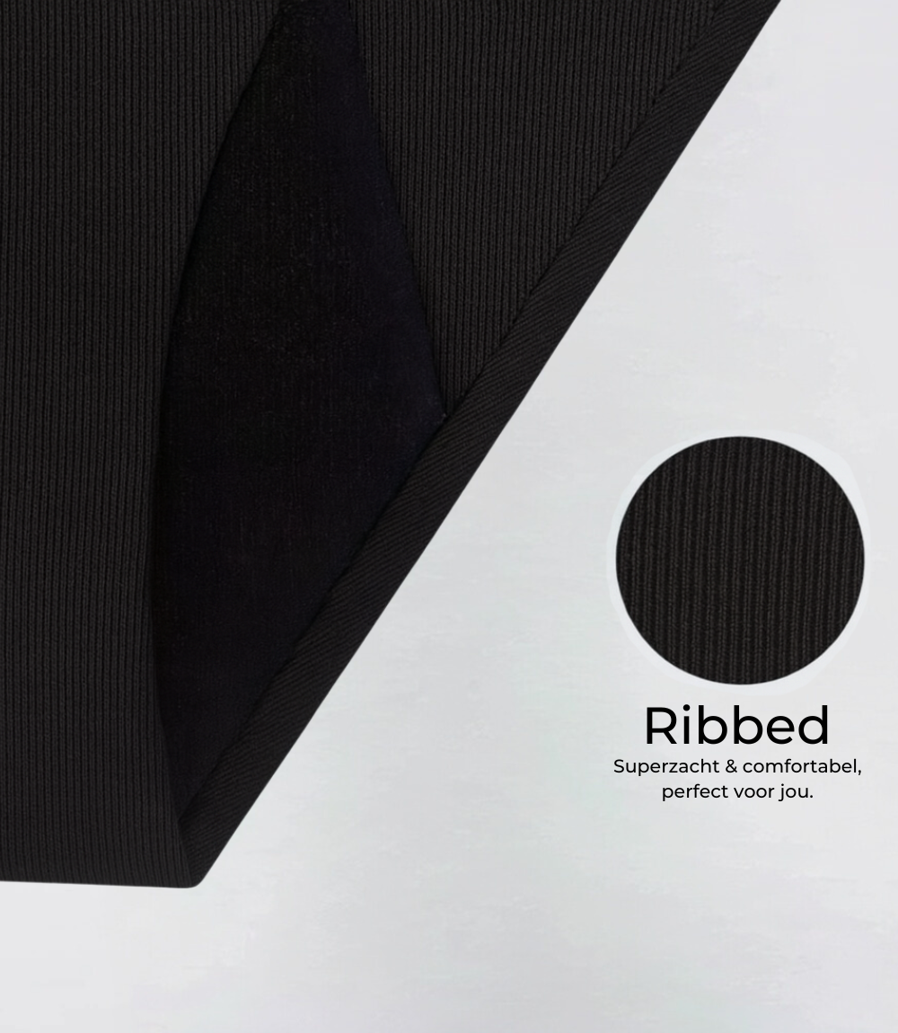 High Waisted - Ribbed - 5PACK - 100% Lekvrij