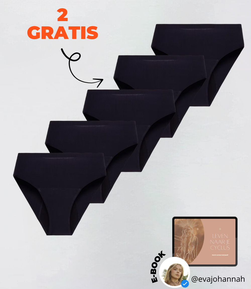 High Waisted - Ribbed - 5PACK - 100% Lekvrij