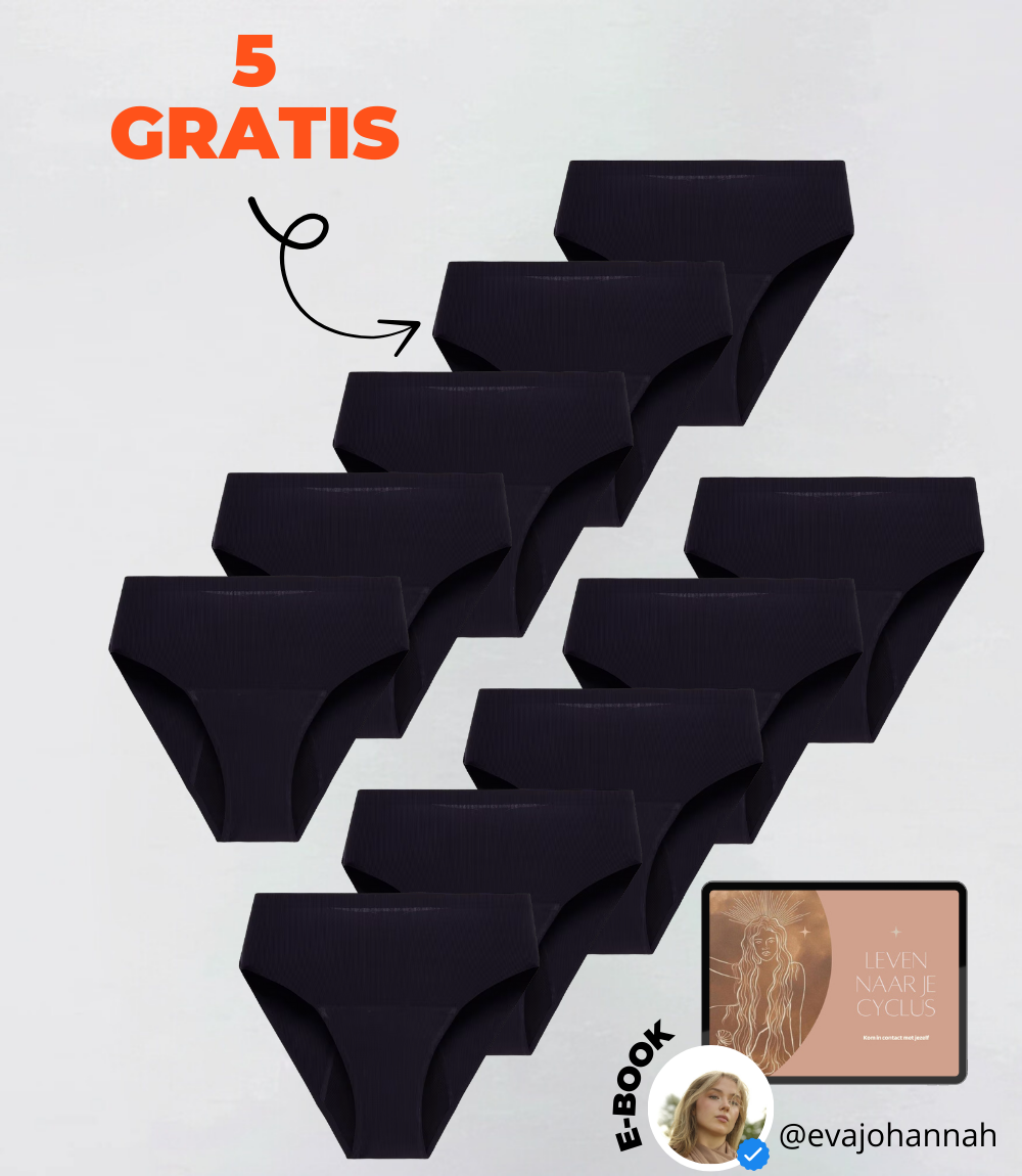 High Waisted - Ribbed - 10PACK - 100% Lekvrij