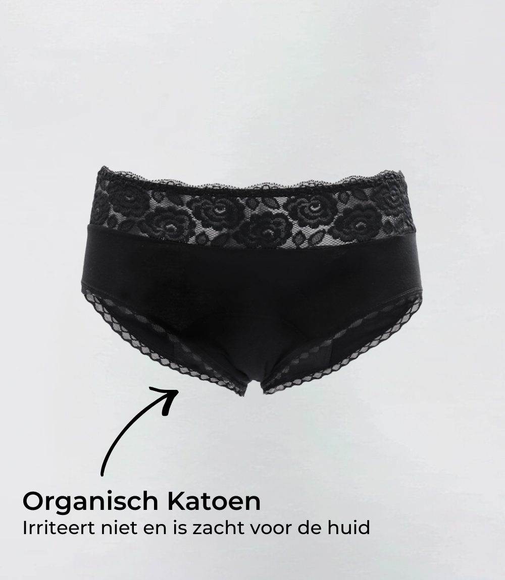 Classic with Lace - Organic Cotton - 100% Leak-Proof