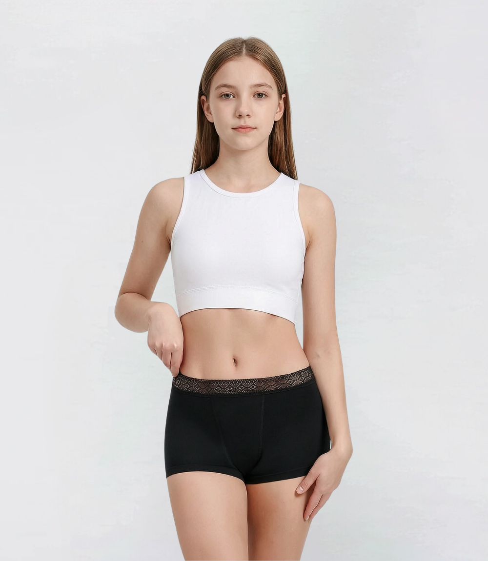 Lace boyshorts - Heavy - 100% Leakproof