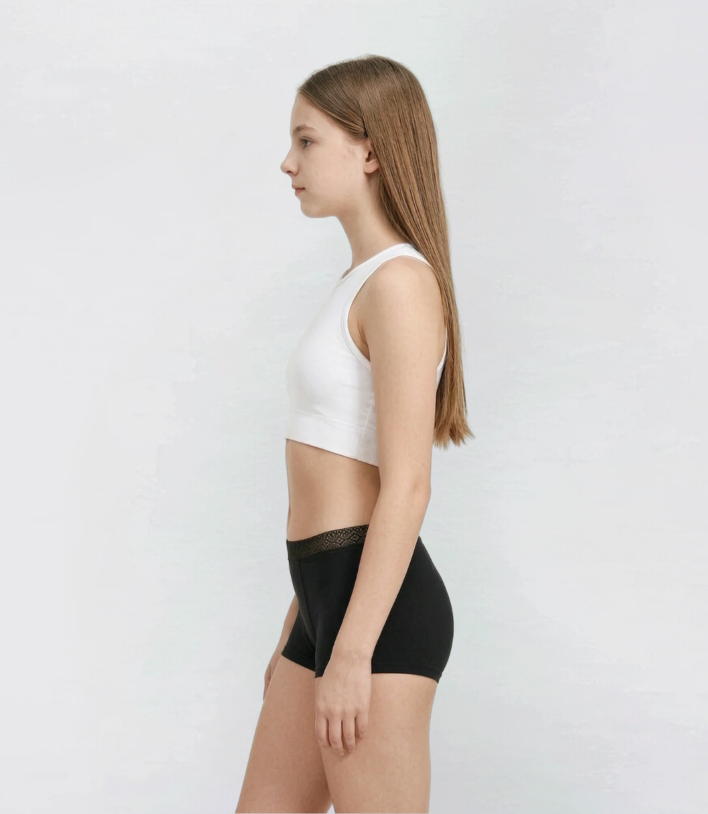 Lace boyshorts - Heavy - 100% Leakproof