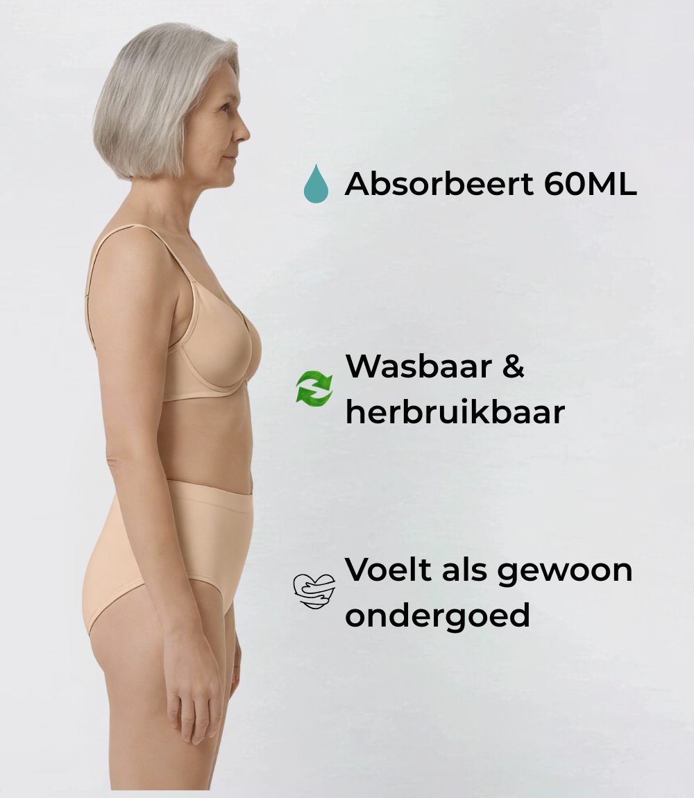 High Waist - Seamless - 100% Leakproof