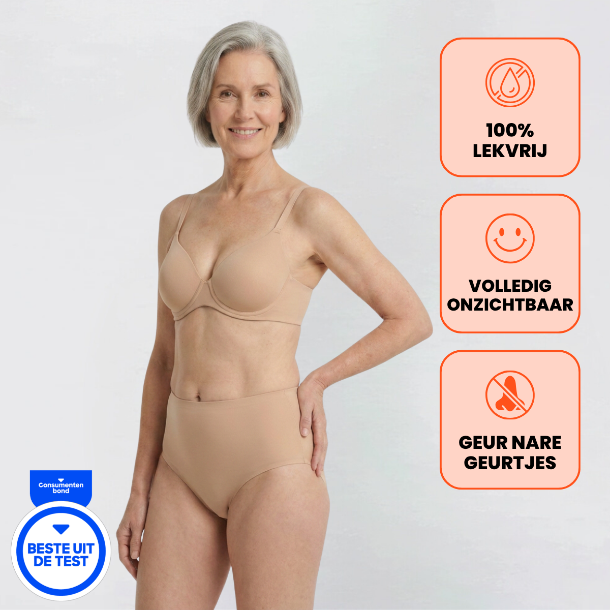 High Waist - Seamless - 100% Leakproof