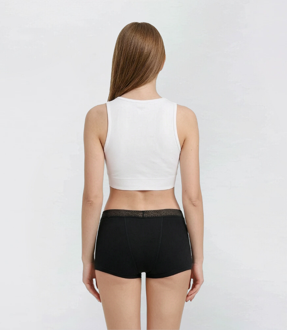 Lace boyshorts - Heavy - 100% Leakproof