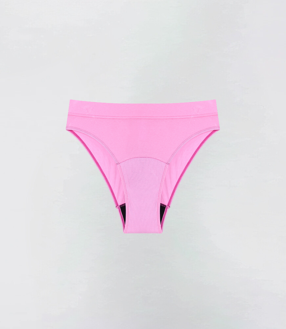 French Cut Hugger - Ribbed - 100% Lekvrij